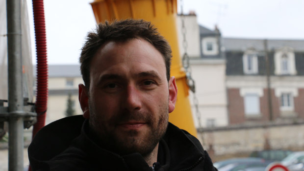 Un Roto Merlo à l'action à la préfecture de Rouen