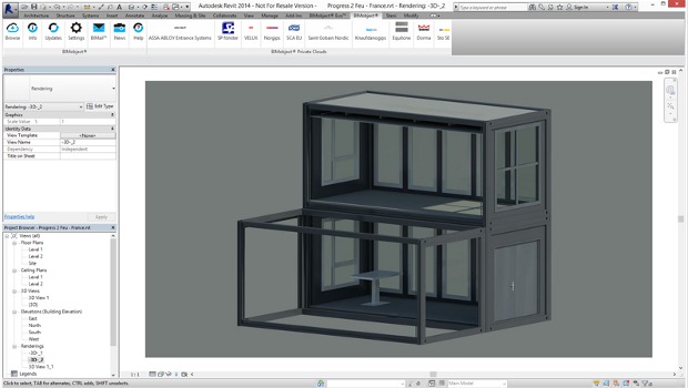 Algeco propose son module Progress 2 feu en version BIM