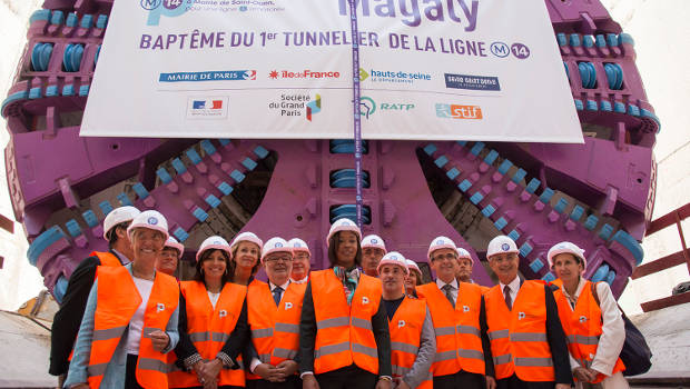 Magaly : un tunnelier baptisé en grande pompe