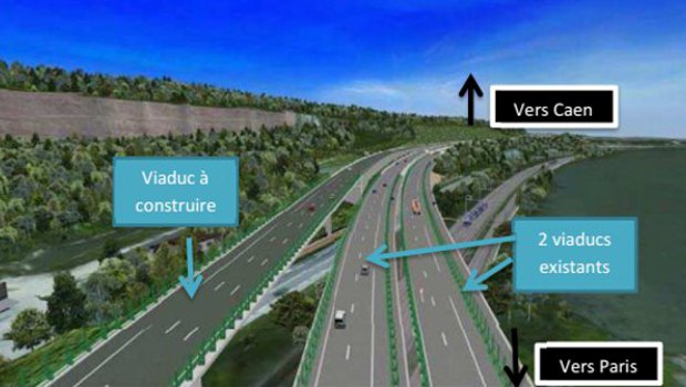 A13 : la SAPN prévoit un 3è viaduc