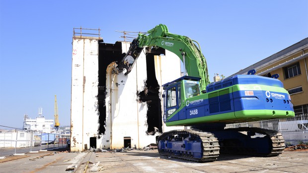 Concordia : Mantovanibenne sur le chantier