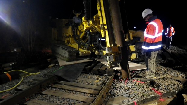 Pont ferroviaire de St Gildas : Temsol réalise les micropieux