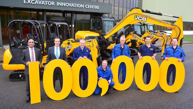 JCB : la 100 000e mini-pelle sort des usines