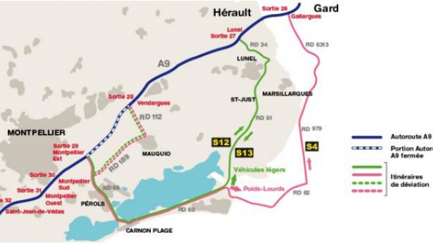 Déplacement de l'A9 : Vinci Autoroutes supprime un nouvel ouvrage