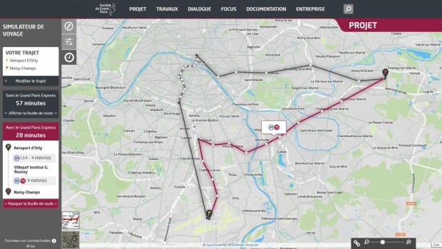 Grand Paris Express : un simulateur de voyage