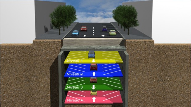 À Neuilly, les travaux du nouveau parking Madrid ont débuté