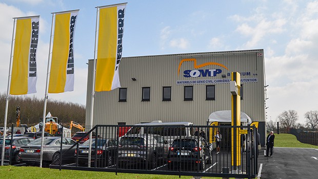 Belgique : SOMTP inaugure une agence Liebherr
