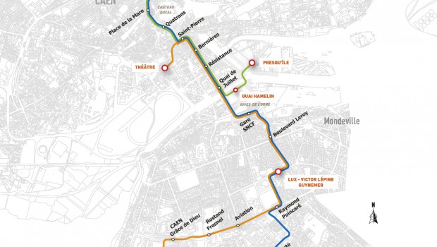 À Caen, le tramway modifie son tracé