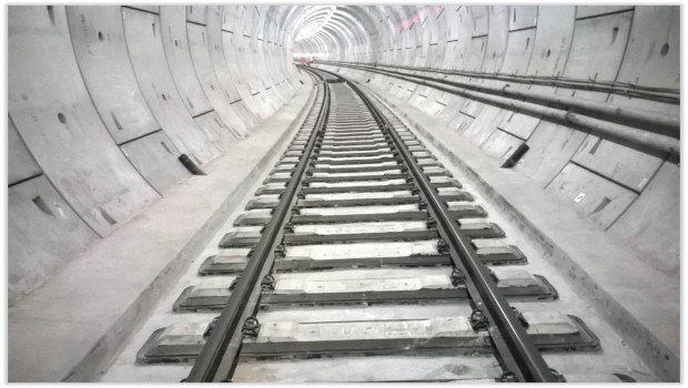 Béton : un coulage  record  sur le Crossrail