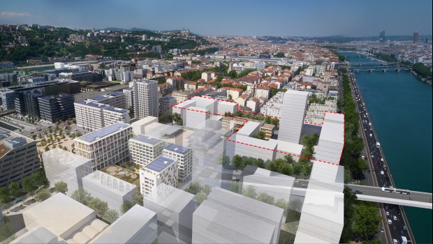 Lyon-Confluence : David Chipperfield rafle les îlots A1 et A2 nord