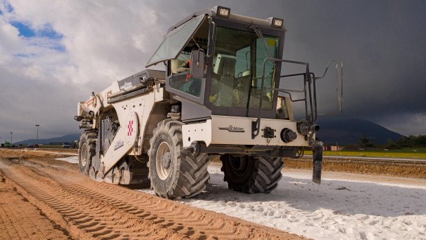 Des fraiseuses Wirtgen au travail en Sardaigne