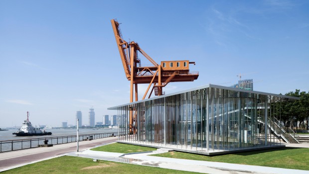 Un pavillon d'exposition aérien à Shanghai