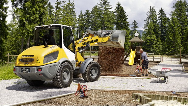 Liebherr expose des chargeuses sur pneus sur GaLaBau