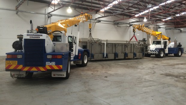 In Australia, Terex  is moving a brewery…
