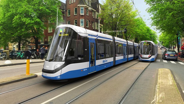 The new Amsterdam tramway unveiled