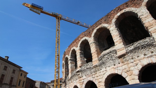 Verona: Potain in the arena!