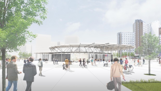 Ligne 15 sud : la gare de Villejuif-Institut Gustave Roussy en chantier