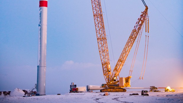 Franz Bracht and Terex in the wind