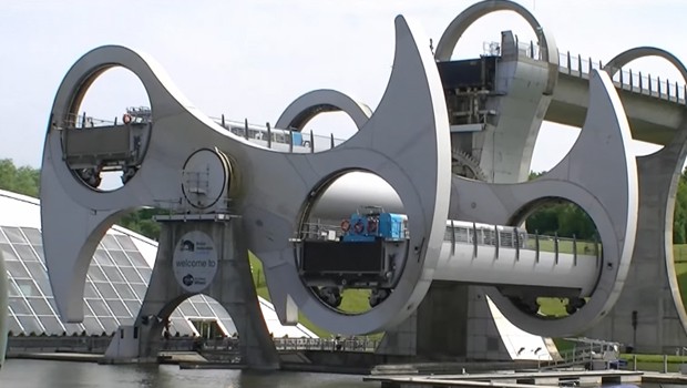 La spectaculaire Falkirk Wheel en écosse