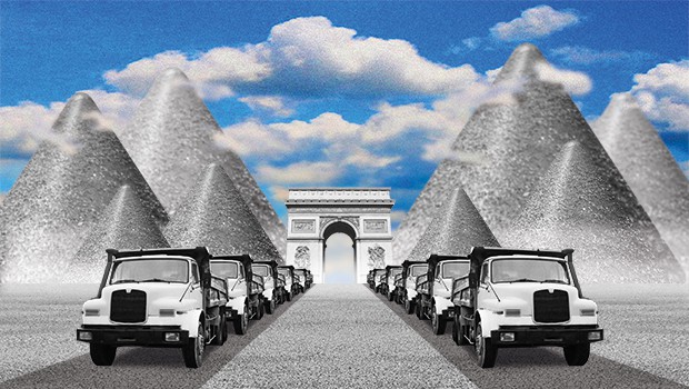 Des déblais encombrants