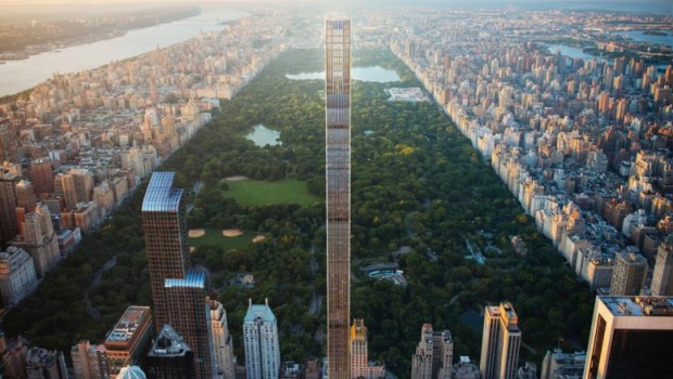 Super-slender, supertall 111 West 57th Street tower is rising