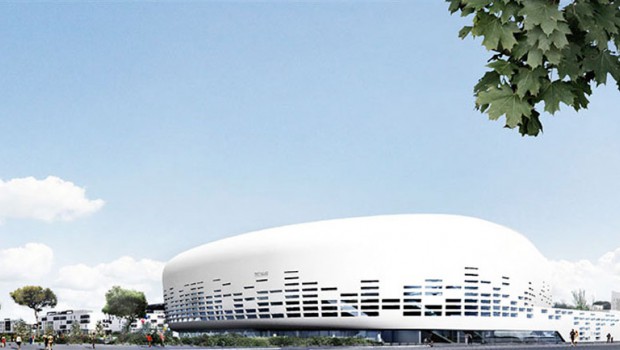 Bordeaux Métropole Arena : un drone pour suivre le chantier
