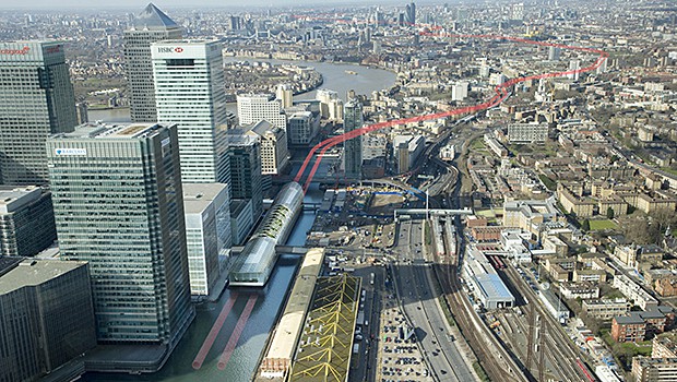 London Crossrail, Europe's largest construction project, 75% complete