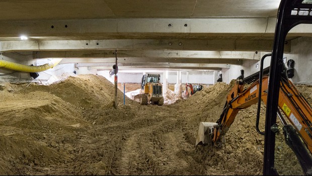 Parking Madrid à Neuilly : 1er niveau achevé