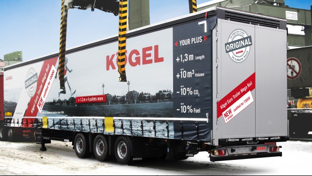 Kögel : une semi-remorque sur les rails !