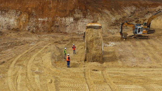 Chantier de terrassement à Liancourt Saint-Pierre dans l'Oise (en images)