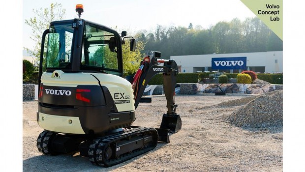 Volvo CE, first electric compact demonstration