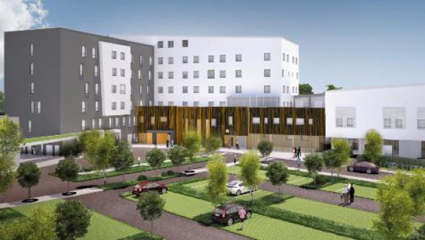La future polyclinique de Floirac en chantier