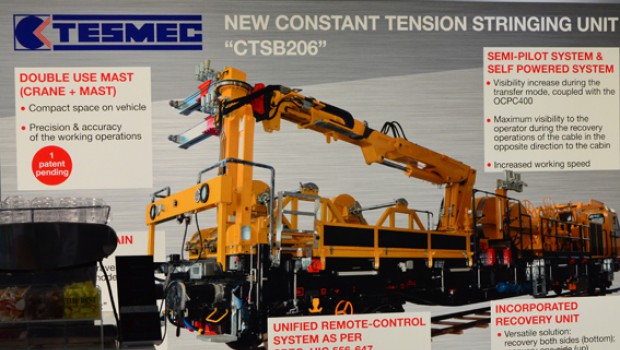 Tesmec à l’avant-garde des travaux caténaires
