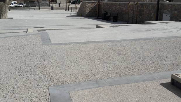 Aménagement urbain : un béton décoratif minéral esthétique et durable