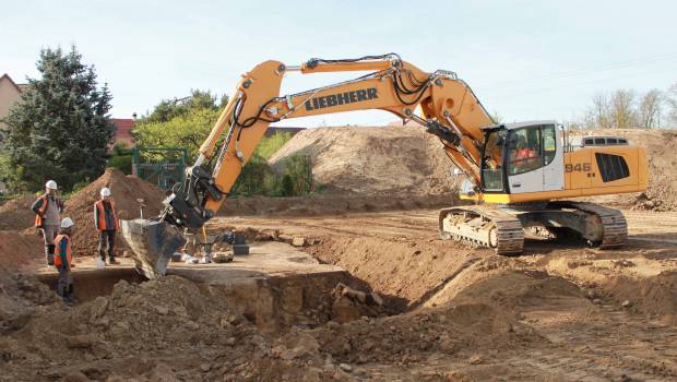 Liebherr au service de Jehl TP