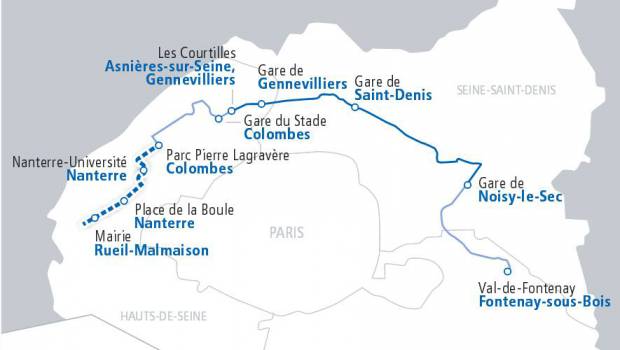 Prolongement du T1 à entre Asnières et Colombes : c'est parti !
