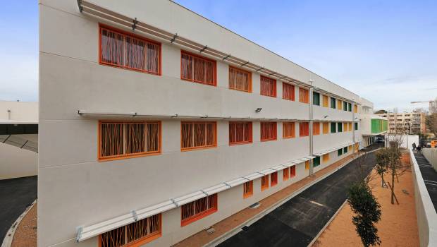 Marseille : du béton blanc pour le collège Giono