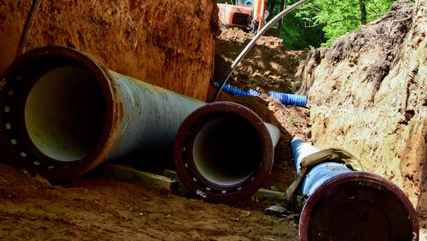 Travaux d’adduction en eau trouble