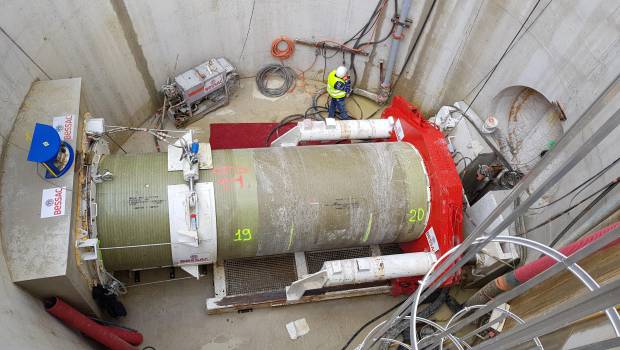 Record de pente en tunnelier à Rosny sous Bois