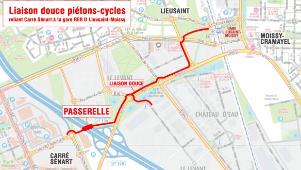 Une nouvelle passerelle sur l'A5