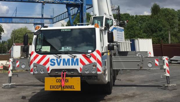 S.V.M.M réceptionne une grue Demag AC 160-5