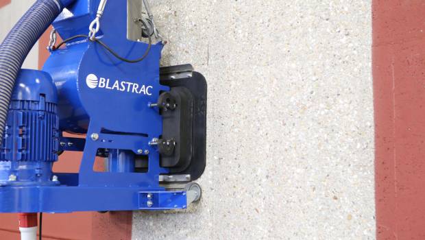 Grenaillage vertical : Blastrac s’adapte au béton