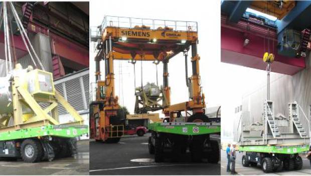 Siemens expérimente le SPMT Light électrique de Scheuerle