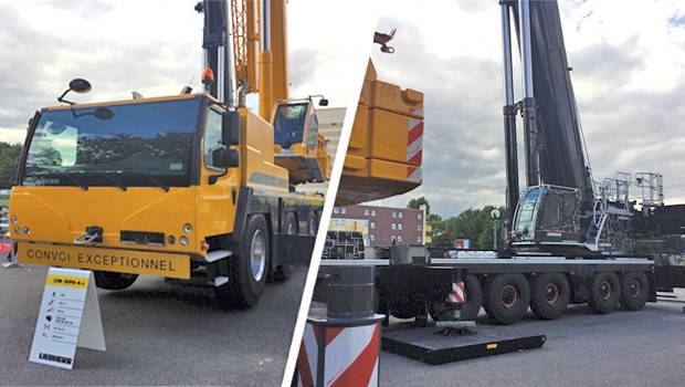 Deux grues-taxi Liebherr sur les JDL