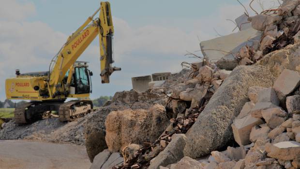 Les granulats se recyclent à la pelle
