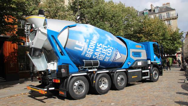 Vicat lance un camion écoresponsable pour le transport du béton