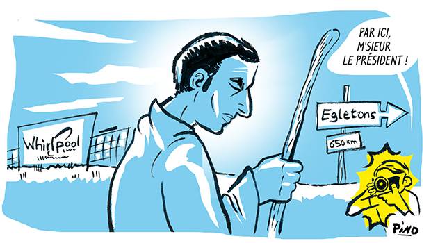 LA VIGNETTE DE LA SEMAINE  - Macron en pèlerinage !