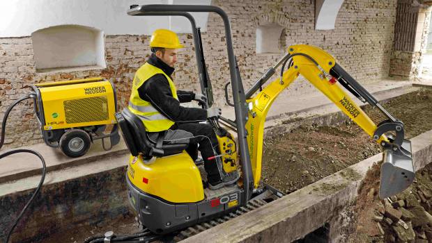 Pour Batimat, Wacker Neuson mise sur une micro pelle hybride