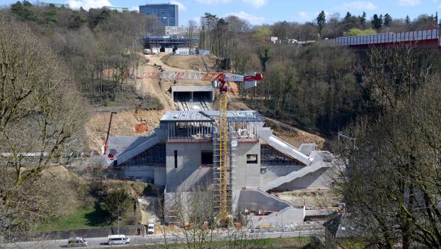 Luxembourg : une gare pour le funiculaire !