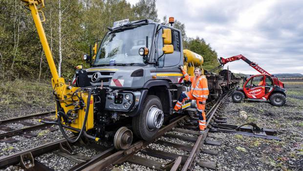 Un Unimog rail-route en Moselle